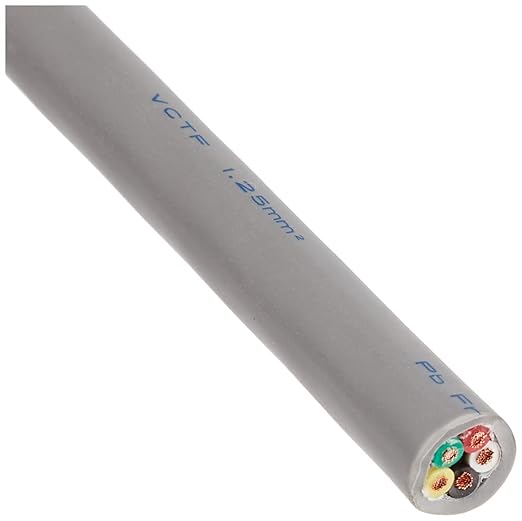O-Number 300V Vinyl Cabtire Round Cord VCTF 5-core x 1.25SQ Gray 20m
