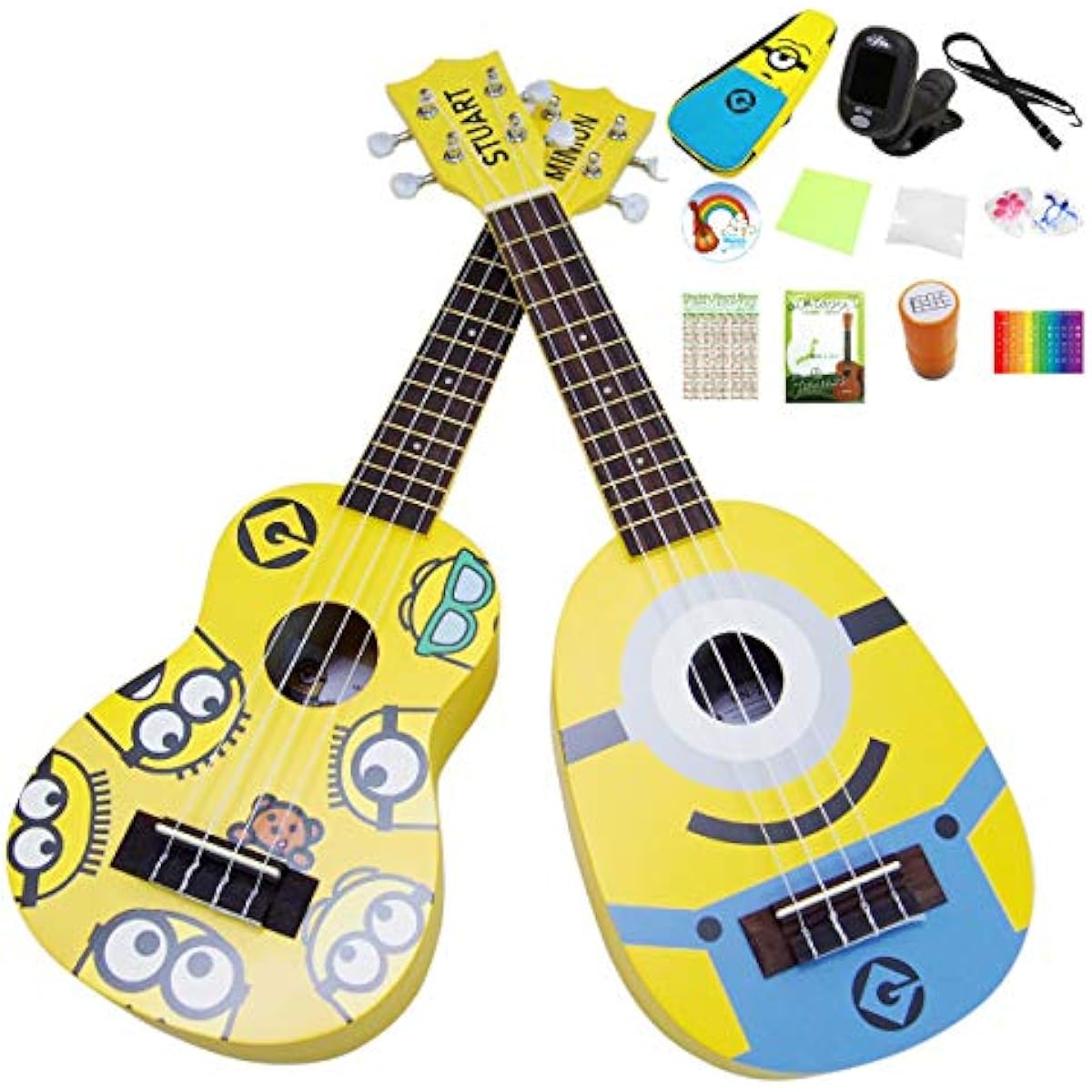 Minions Minion Ukulele Soprano Special 12 Piece Set MN-10 Standard Type Kiwaya [Kids] [Children] [MINIONS] (u)