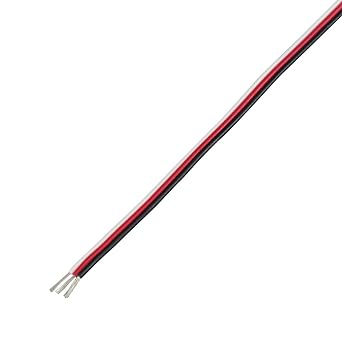 Kyowa Harmonet Small Diameter 3-core Parallel Wire KFC 0.1SQX3C Reel Winding 100m White/Red/Black
