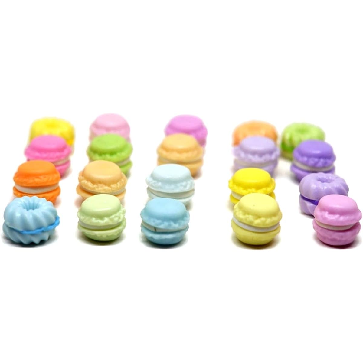 1shopforyou 20pcs French Macaron Recipe Dollhouse Miniature Food Kitchen