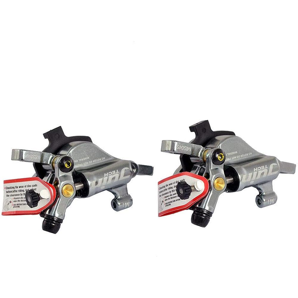 JUIN TECH M1 Hydraulic MTB E-Bike Disc Brake Set 160mm with Rotor, Front and Rear, Gray, JT1949