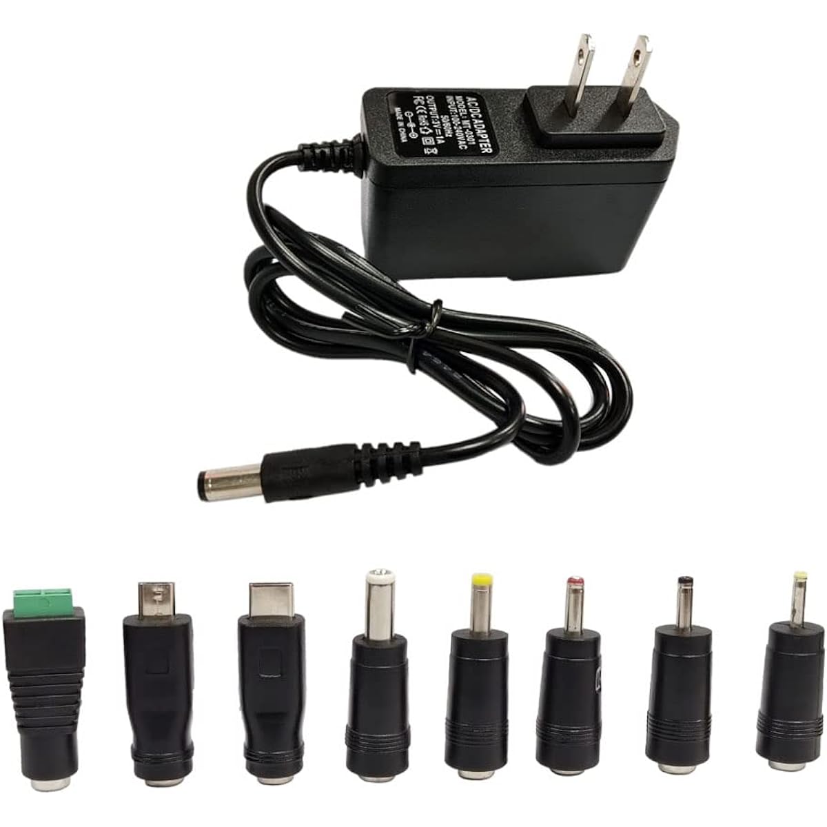 MTYTOT 3V 1Amp 3W Power Adapter AC 100V-240V to DC 3V 1Amp 0.7A 0.5A Wall Charger for LED Light with 8 Chips for Tabletop Fountain Mini Fan Speaker