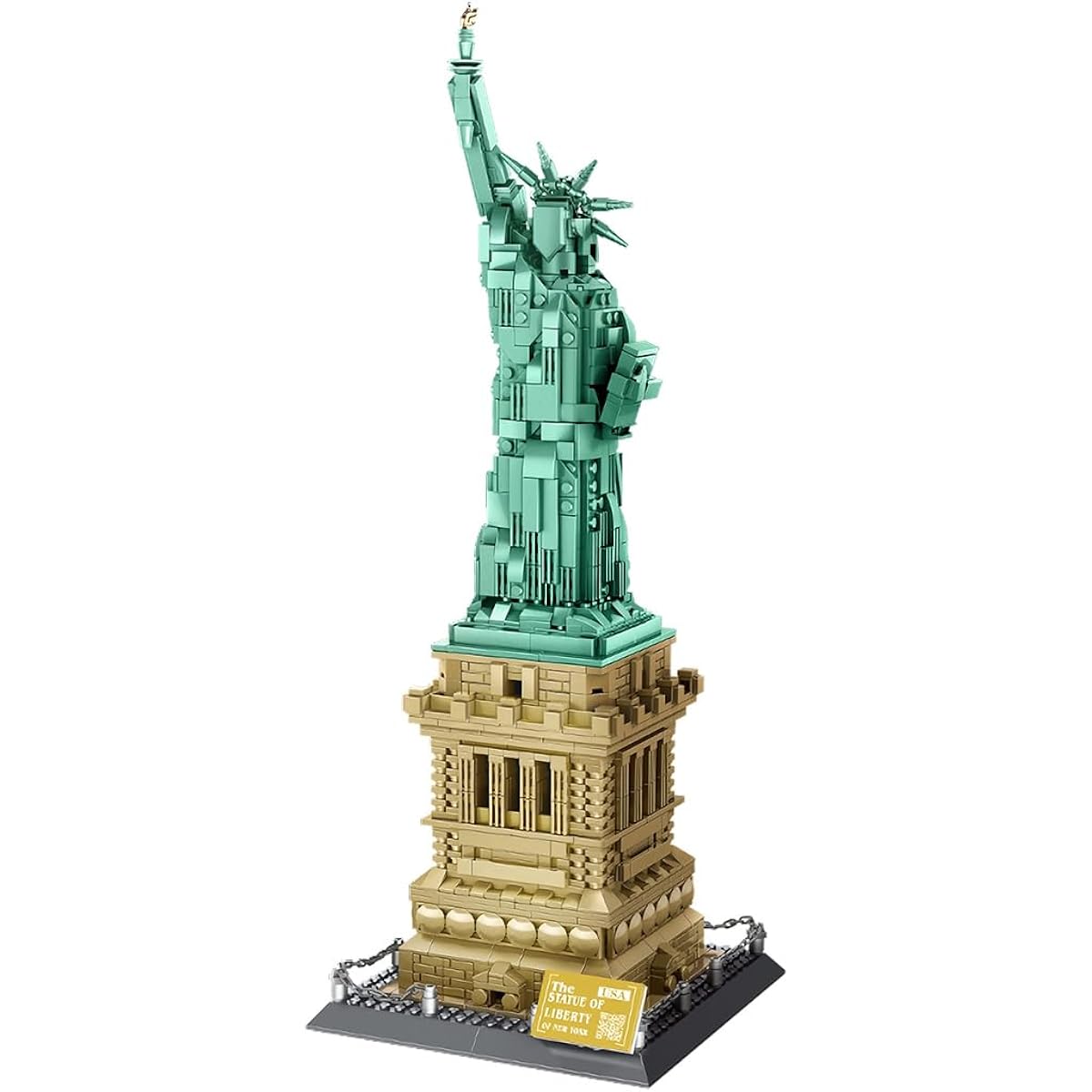 Etarnfly Statue of Liberty Building Blocks Set, World Famous Architectural Landmark Series Model, Creative Building Kit for Kids and Adults (1577 Pieces, Compatible with Major Brands)