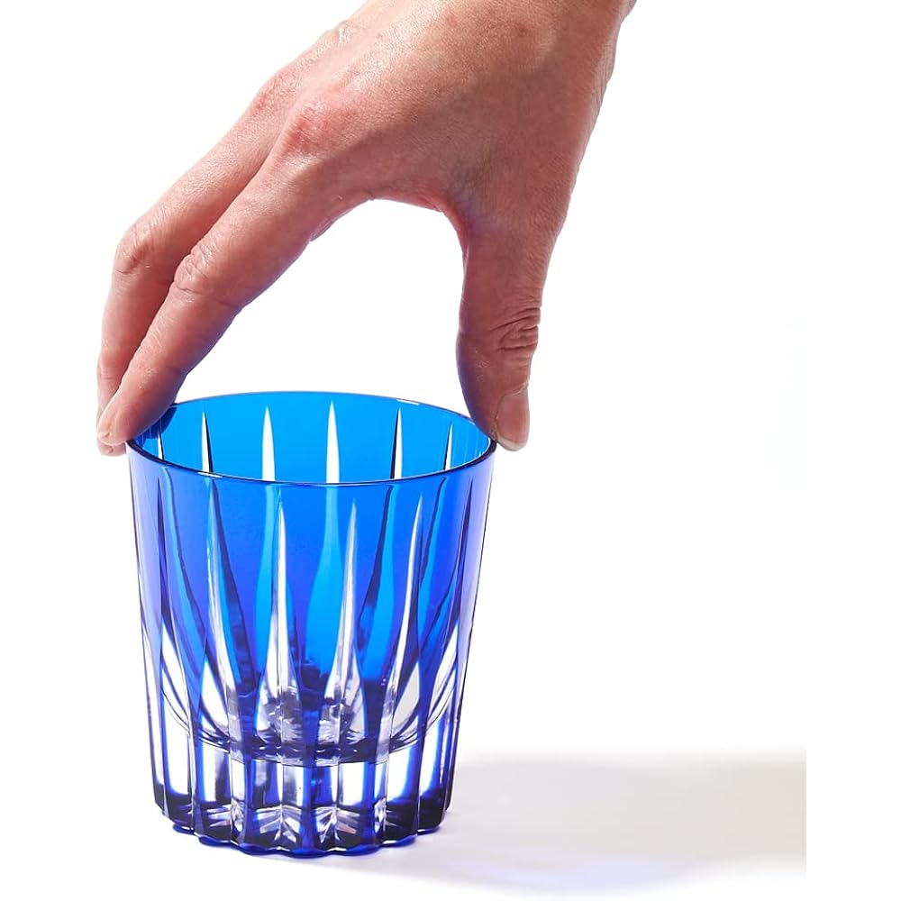 [Taimuro Kobo Official] Crystal Edo Kiriko Yasunori Kimura Kenbishi Old Glass (Transparent) TB5136-00 Paulownia Box Made in Japan