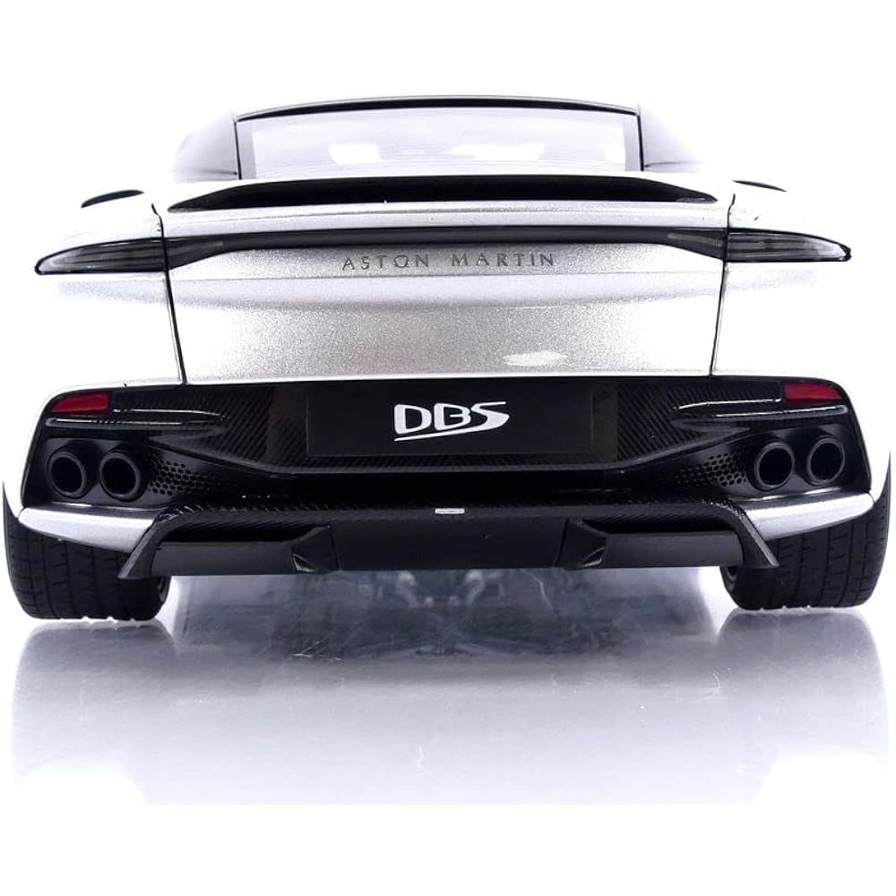 AUTOart 1/18 Aston Martin DBS Superleggera Metallic Silver/Carbon Black Roof Finished Product 70298