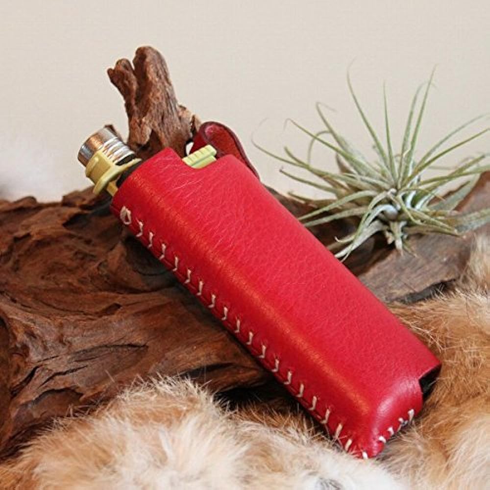 What will be will be & Greenfield SOTO slide gas torch leather cover leather color (red) stitching (generated) handmade natural camping outdoor