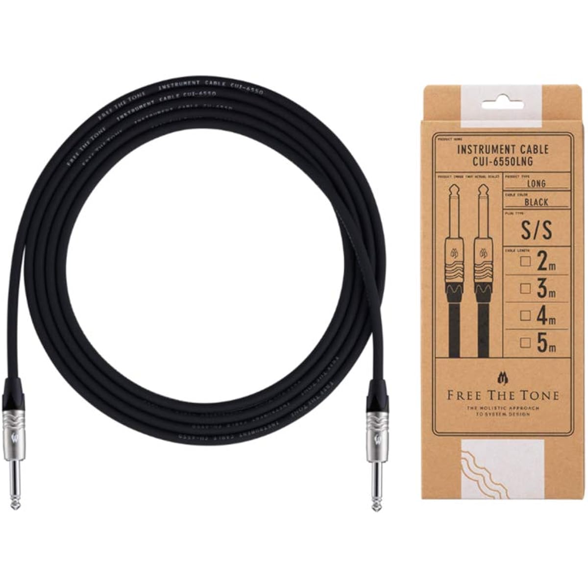 Free The Tone CUI-6550LNG 4.0m S/S Guitar Cable