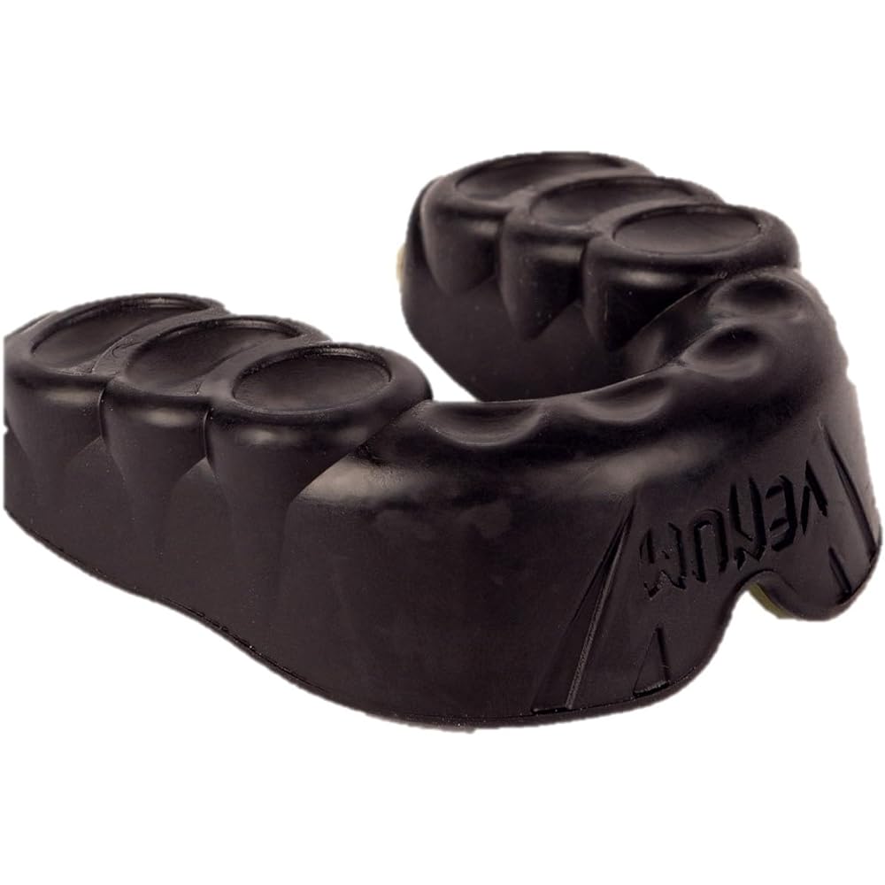 VENUM Mouth Guard Challenger/VENUM Mixed Martial Arts Boxing Rugby Sports Adult Case Included (Black/Khaki, Adult(Free))