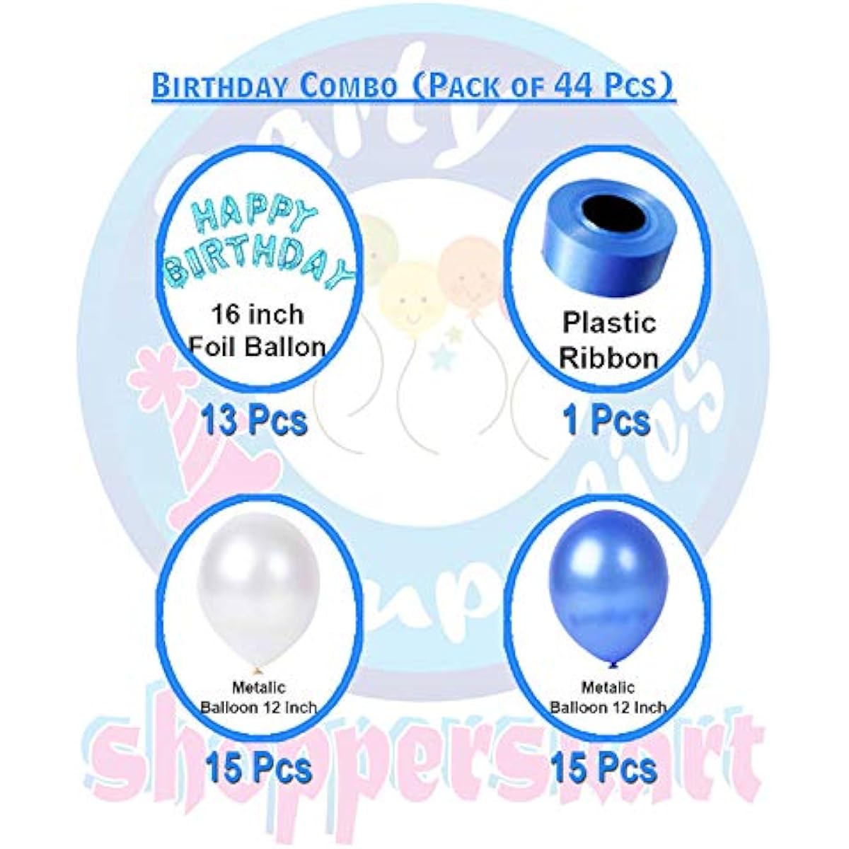Shopperskart® Presents Happy Birthday Letter Foil Balloons Combo/Kit Pack for Party Decoration