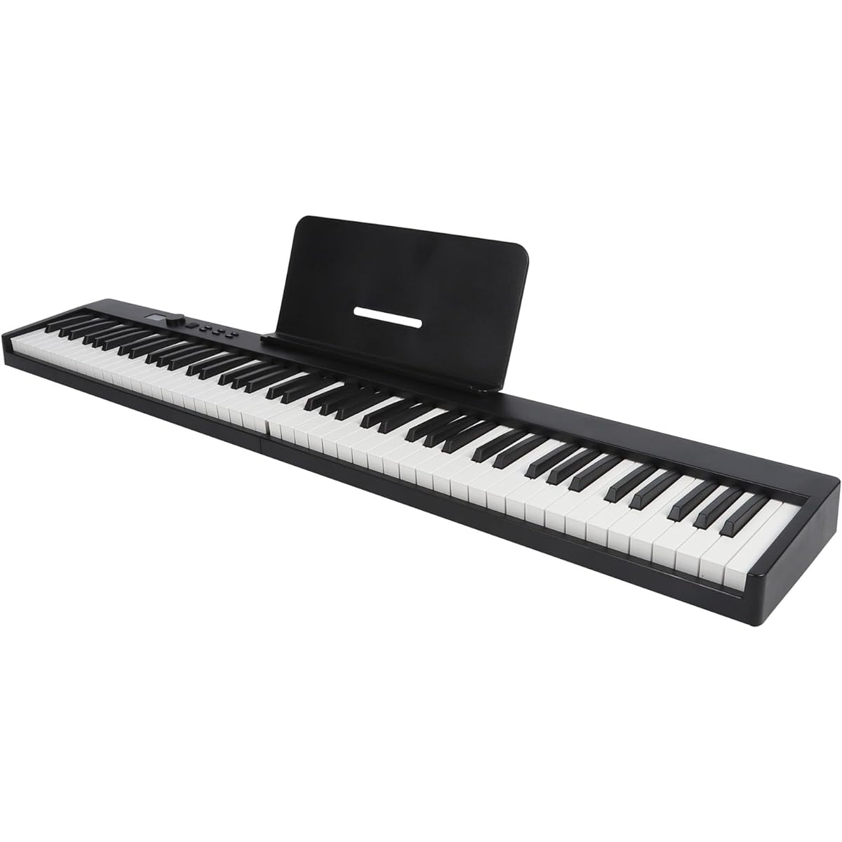 Folding Piano, 88 Keys Folding Piano Full Size Easy Connection 128 Rhythms USB B Interface with Pedal for Beginners Outdoor Use (US Plug)