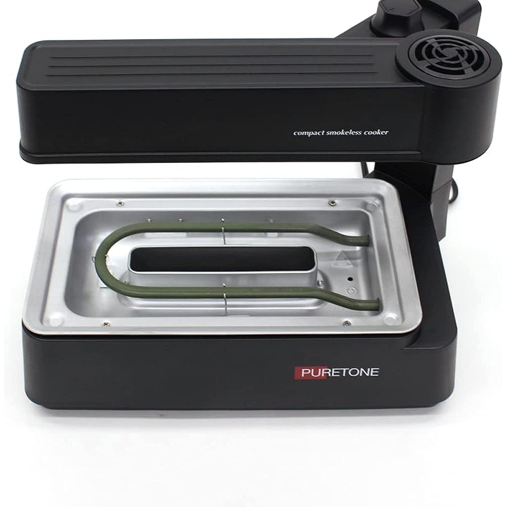 Hiro Corporation HIRO Compact Smokeless Cooker HTG-375 Black