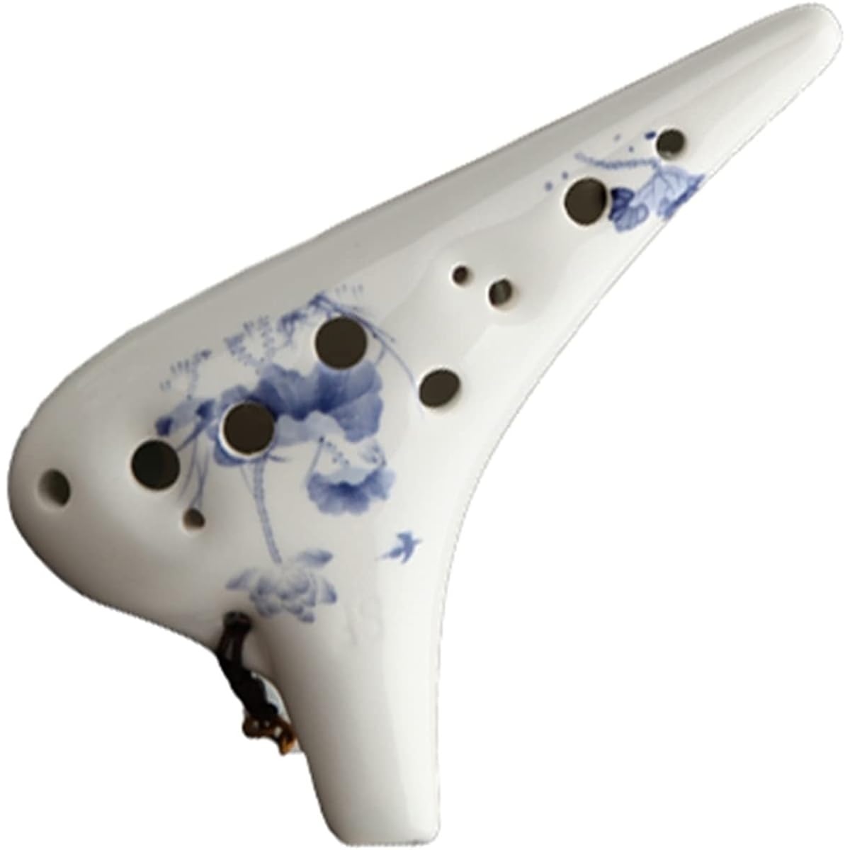 12 Holes Treble F Key Blue and White Ocarina Professional Playing Ceramic Ocarina Musical Instrument Ocarina Instrument