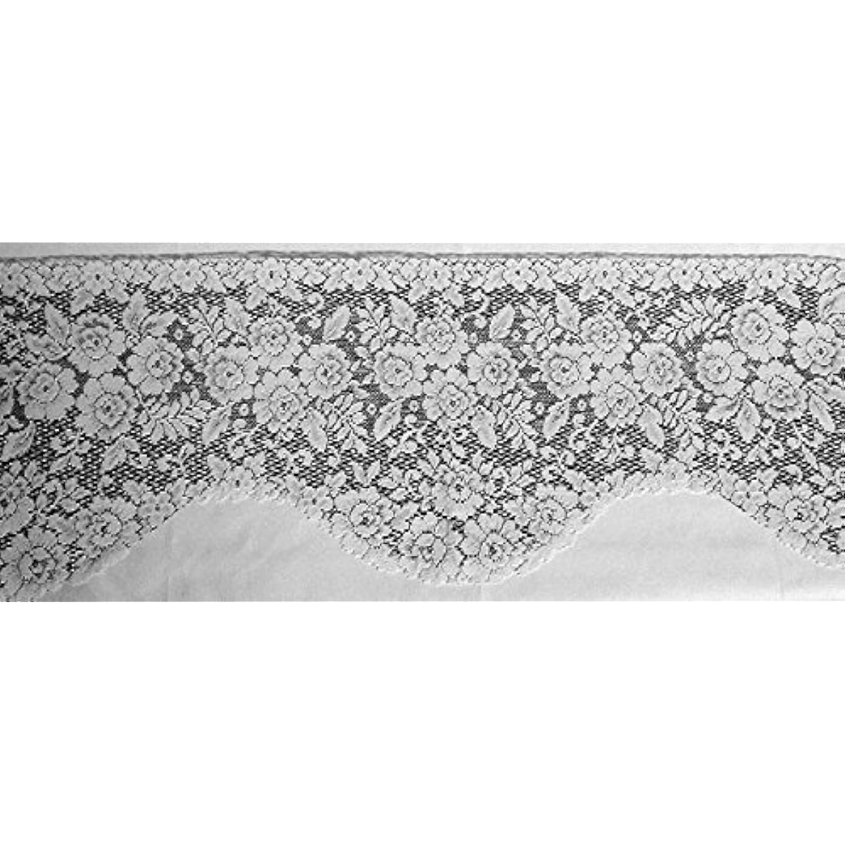 Heritage Lace Victorian Rose 84" x 15.5" Ivory/Cream Mantle Scarf