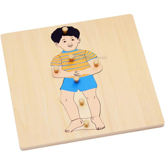 (White) - Montessori Boy Puzzle