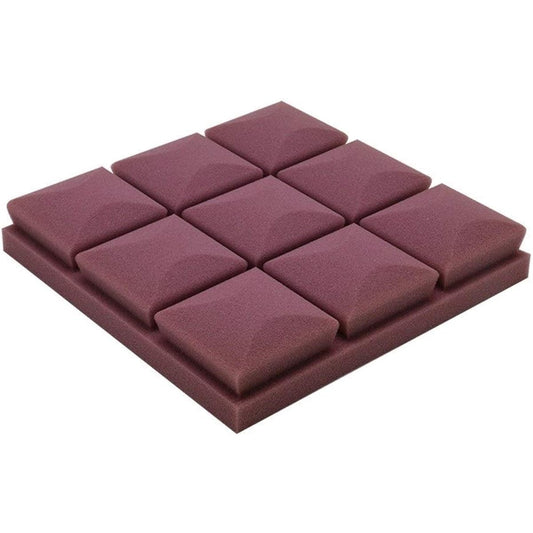 Anti-Noise 10PCS Acoustic Foam Soundproof Panels Thick Soft Sound Absorbing Cotton Bar Club Acoustic Panels Home Products (Red) (Purple)