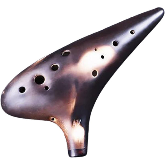 12 Holes AF Natural Clay Ocarina Flute Alto F Musical Instrument Great Sound Ocarina Instrument (1)