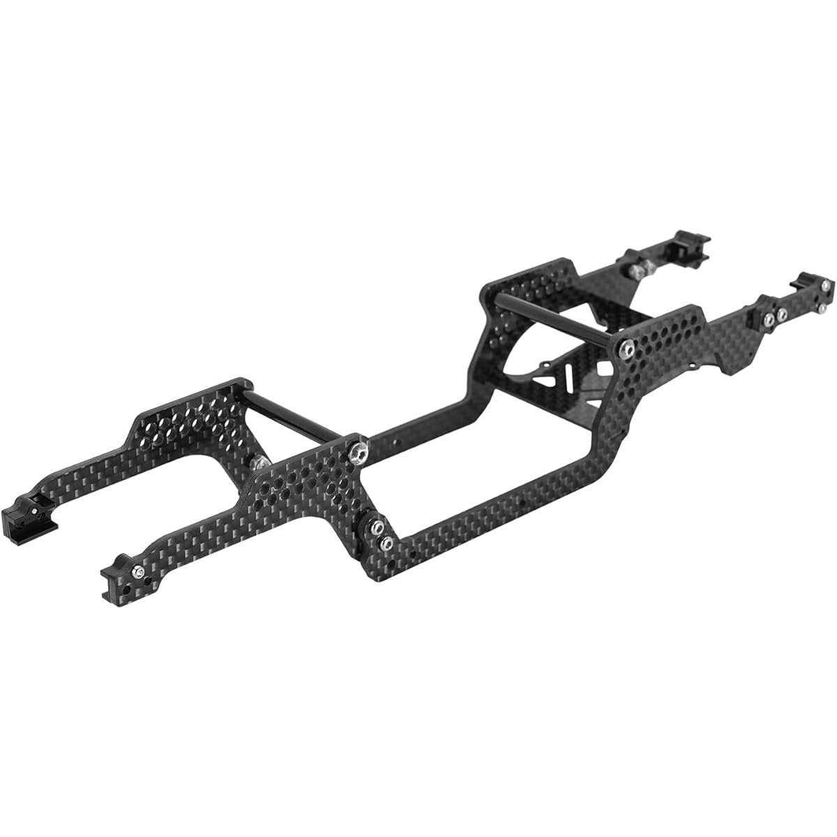 INJORA Universal LCG Carbon Fiber Chassis Frame Kit for 1/18 TRX4M Defender Bronco K10 F150 Upgrade Parts