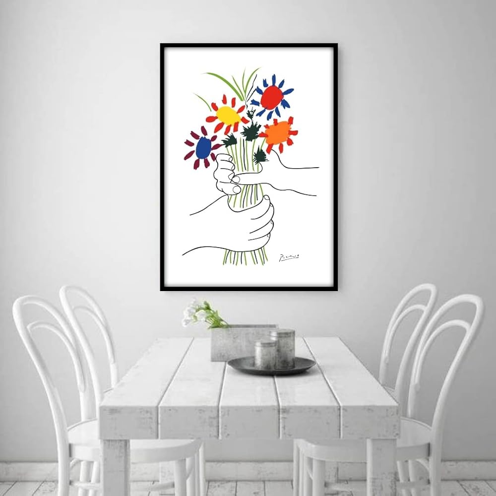 Pablo Picasso Hand holding a bouquet (B2 size (no frame))