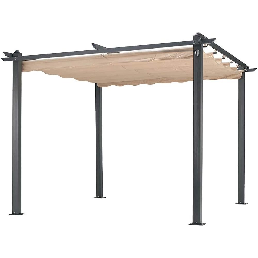 Takeda Corporation [Exterior Shade Cafe Deck] Beige Pergola with Shade (SDP-3) Fabric Single Item SDP-3CV