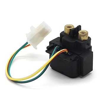 Solenoid Relay Motorcycle Starter Relay Solenoid for Yama & Ha YFM 125 GB GD GT GV GW GX GY Grizzly AE02W 350 XS Warrior 3GD YN 100 Neos SB041