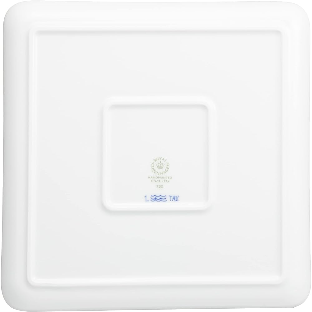 [Regular Imported Product] Royal Copenhagen Blue Fluted Plain Square Dish Plate 20cm Wedding Gift Present 1017204