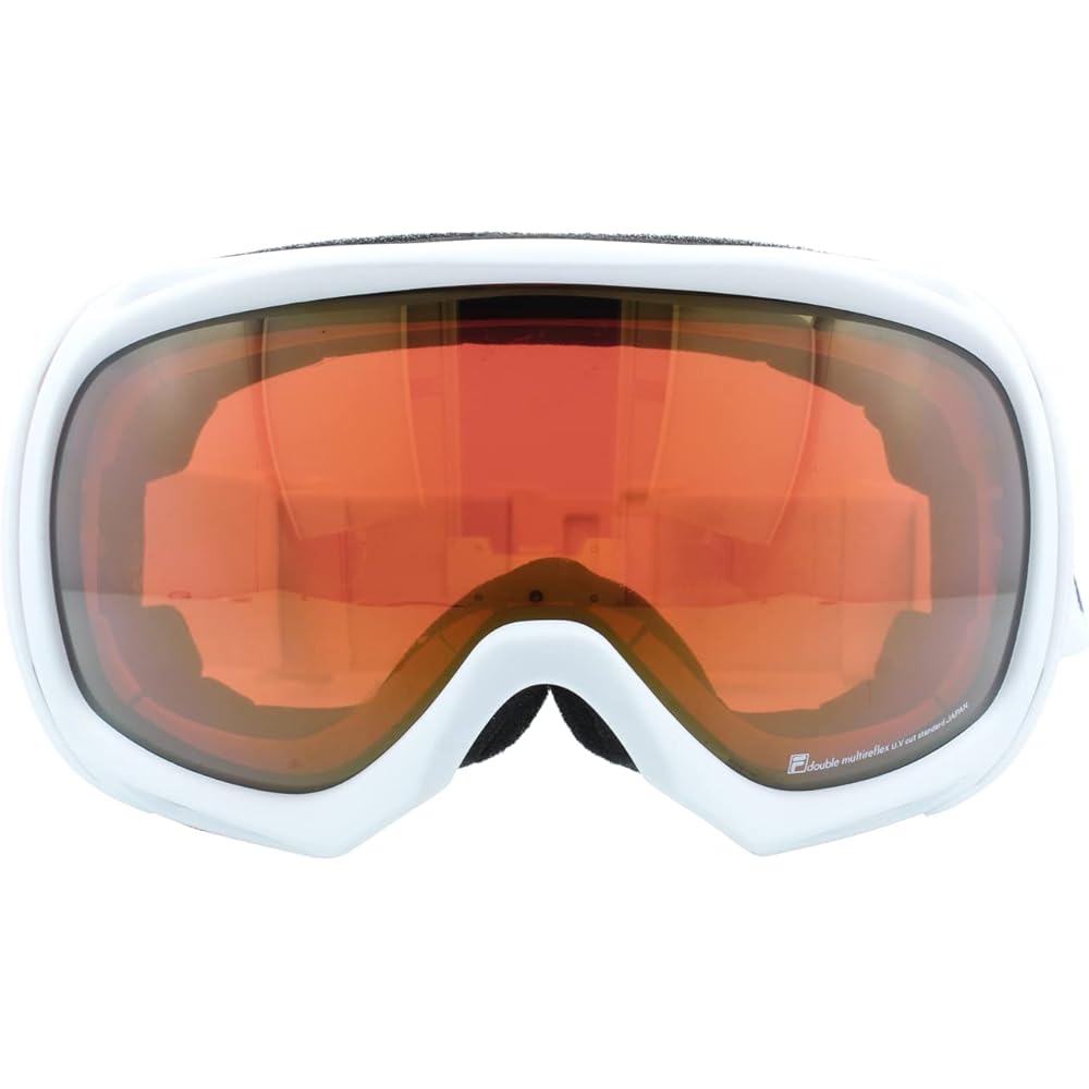 [FILA] FLA Goggles Mirror Lens FLG 9822-4 UV Protection Anti-Fog Spherical Lens Double Lens Glasses Compatible Unisex Men Women Ski Goggles Snowboard Goggles Snowboarding