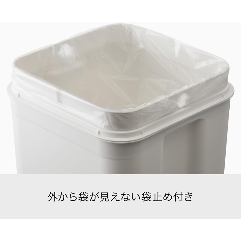 Like-it Lidless Trash Can Multipurpose Bin Approx. 45L Dust Box Gray Made in Japan LBD-53 Dust Box Separation Plastic Bottle Trash