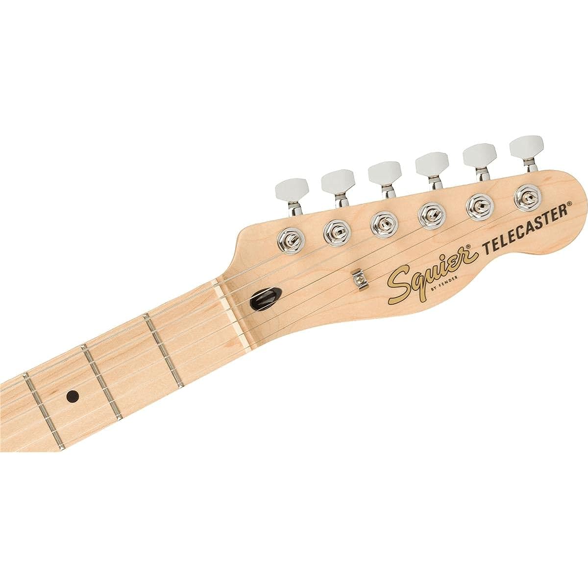 Fender Squier by Fender Electric Guitar Affinity Series™ Telecaster® Deluxe, Maple Fingerboard, Black Pickguard, Black with Soft Case