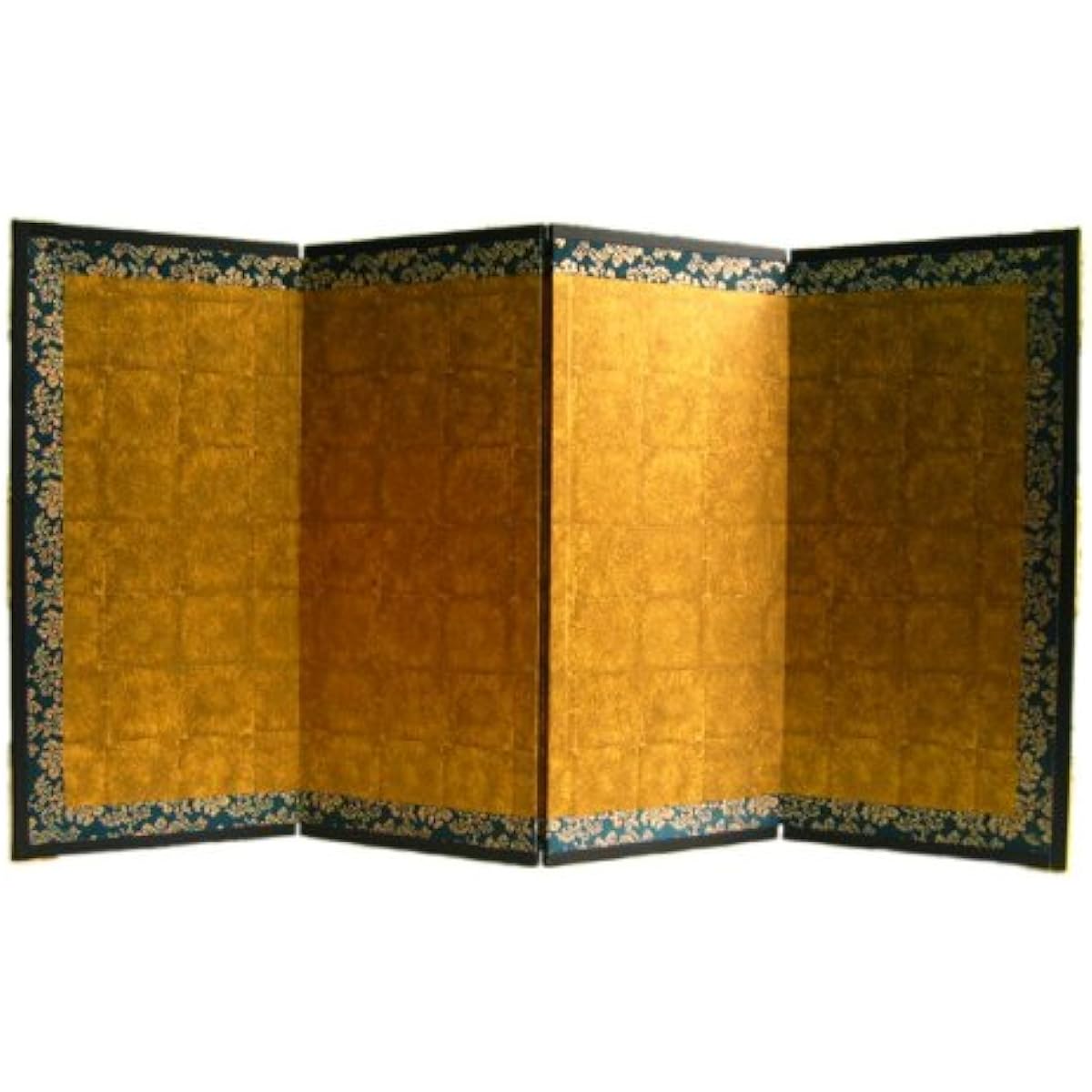 Mini folding screen for Kagami mochi, zodiac dolls, and New Year decorations. Meiho size folding screen [with small gold leaf cut] / Height 34cm