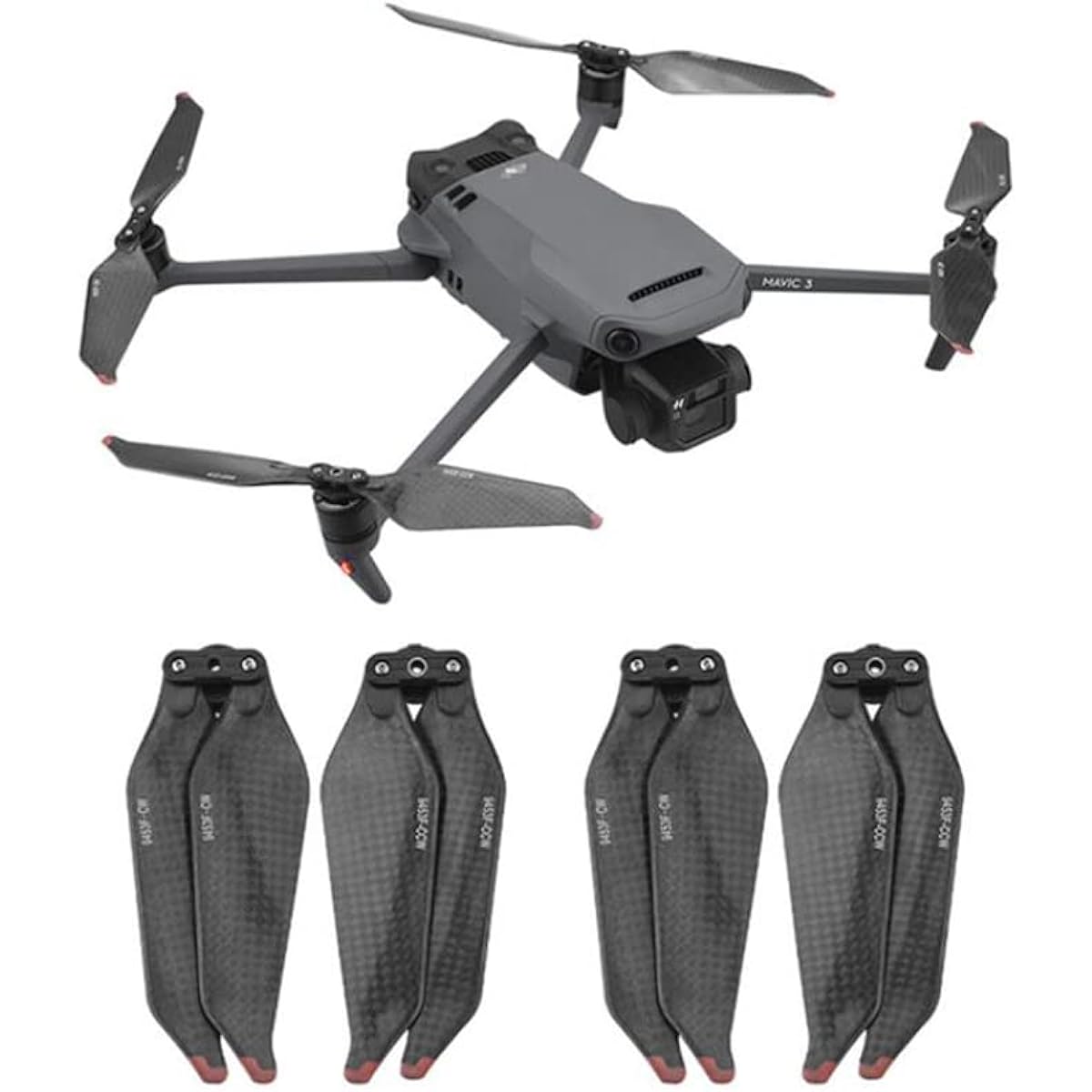 Small Low Noise Drone Propellers for DJI MAVIC 3 Classic 4PCS Carbon Fiber Propellers