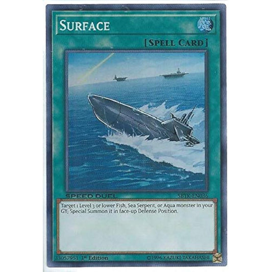 - Surface - SBTK-EN036 - Super Rare - 1st Edition - Speed Duel - Trials of the Kingdom