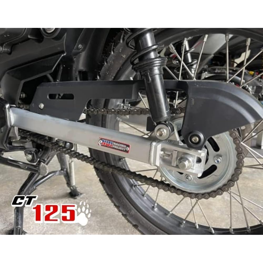 Aluminum swing arm NUI Racing CT125 Lighter unsprung weight Improved straight-line stability Aluminum swing arm Black BLACK