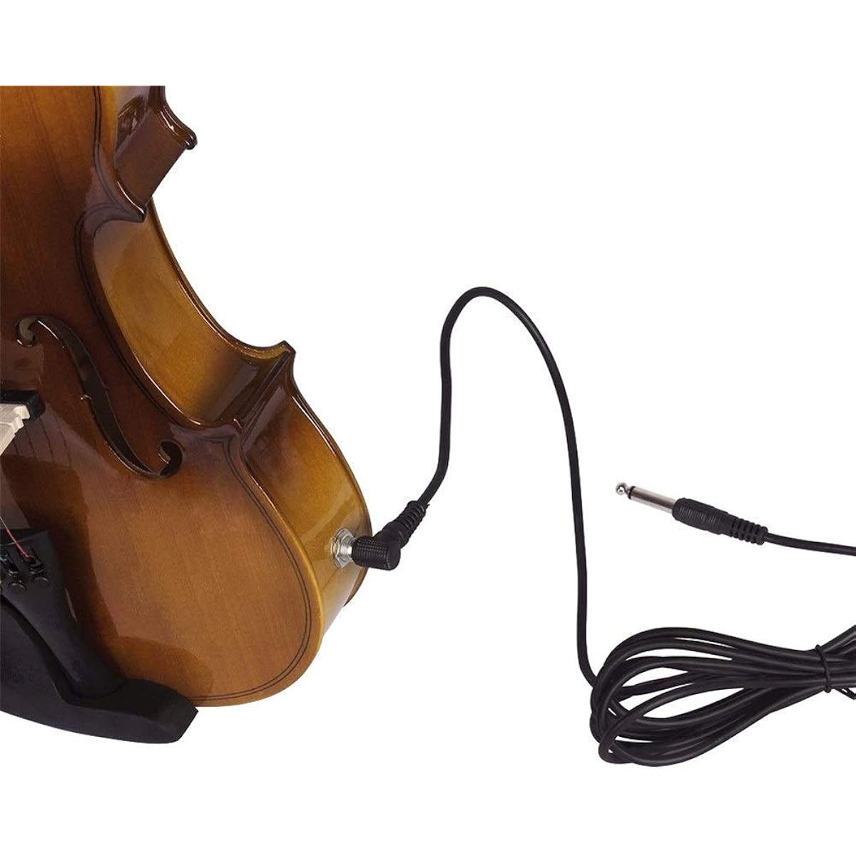 Violin 4/4 Full Size Acoustic EQ Electric Violin Fiddle Kit Sunset