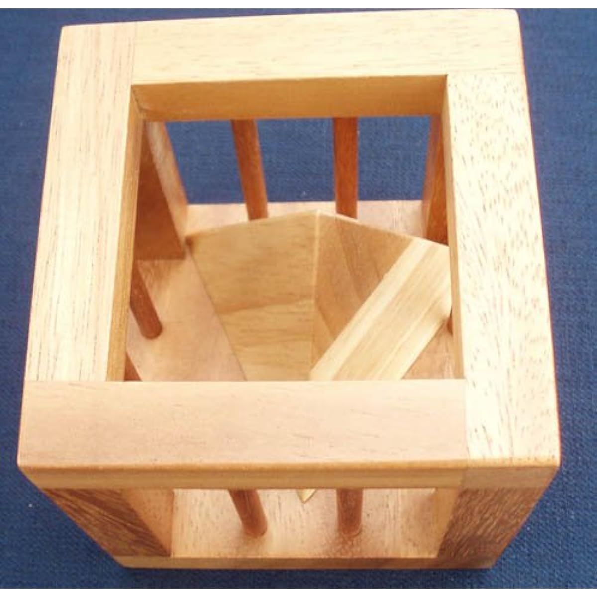 Pyramid Cage - size large wood puzzle and brain teaser