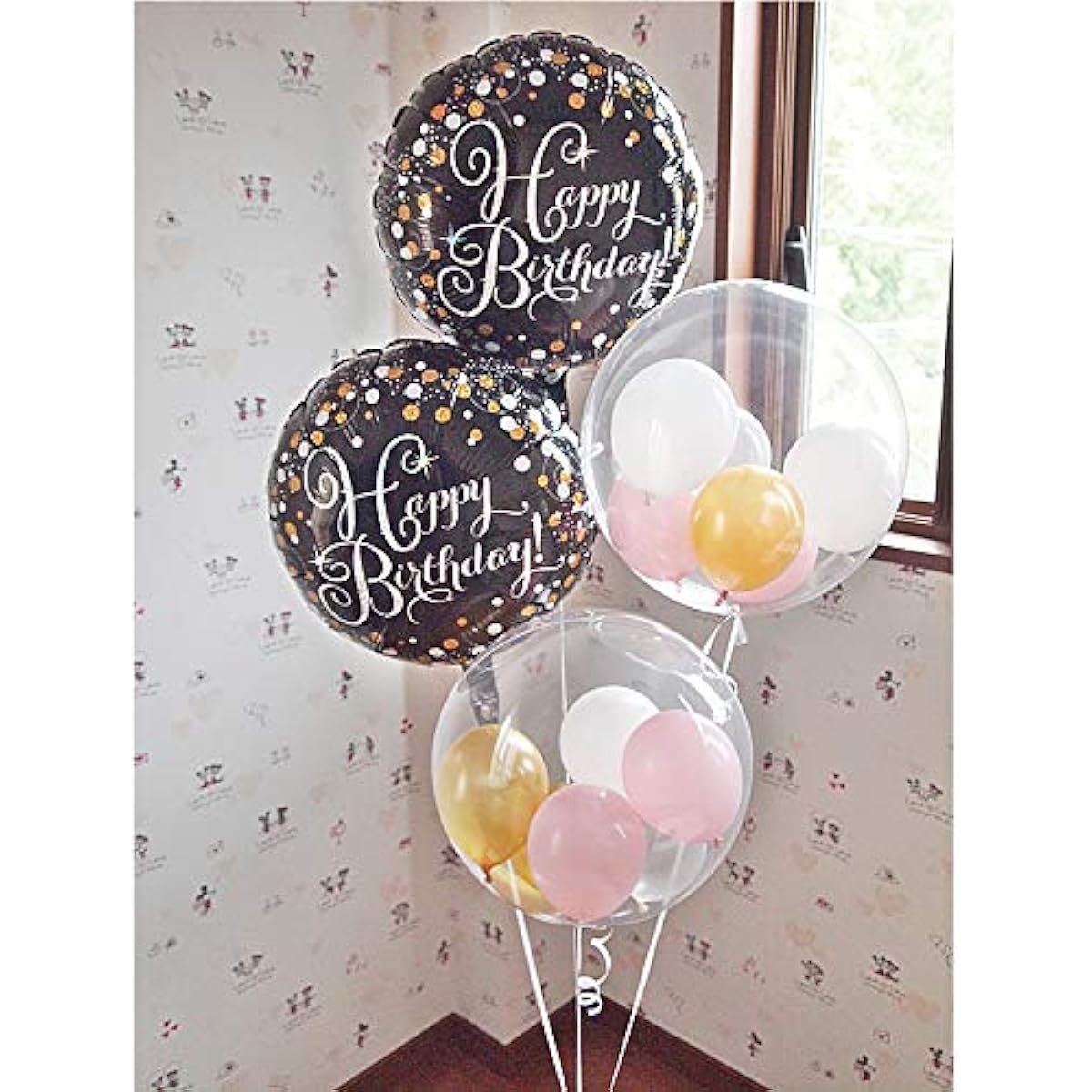 Birthday balloon telegram, balloon gift, birthday, celebration, anniversary, gift, balloon telegram, stylish, adult, birthday, party balloon, floating balloon, helium can included, helium balloon, sparkling birthday 4b