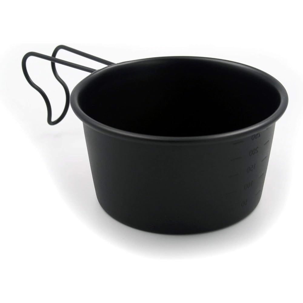 [Made in Tsubame Sanjo] Village Blacksmith 18-8 Stainless Steel Black Deep Shella Cup 300ml