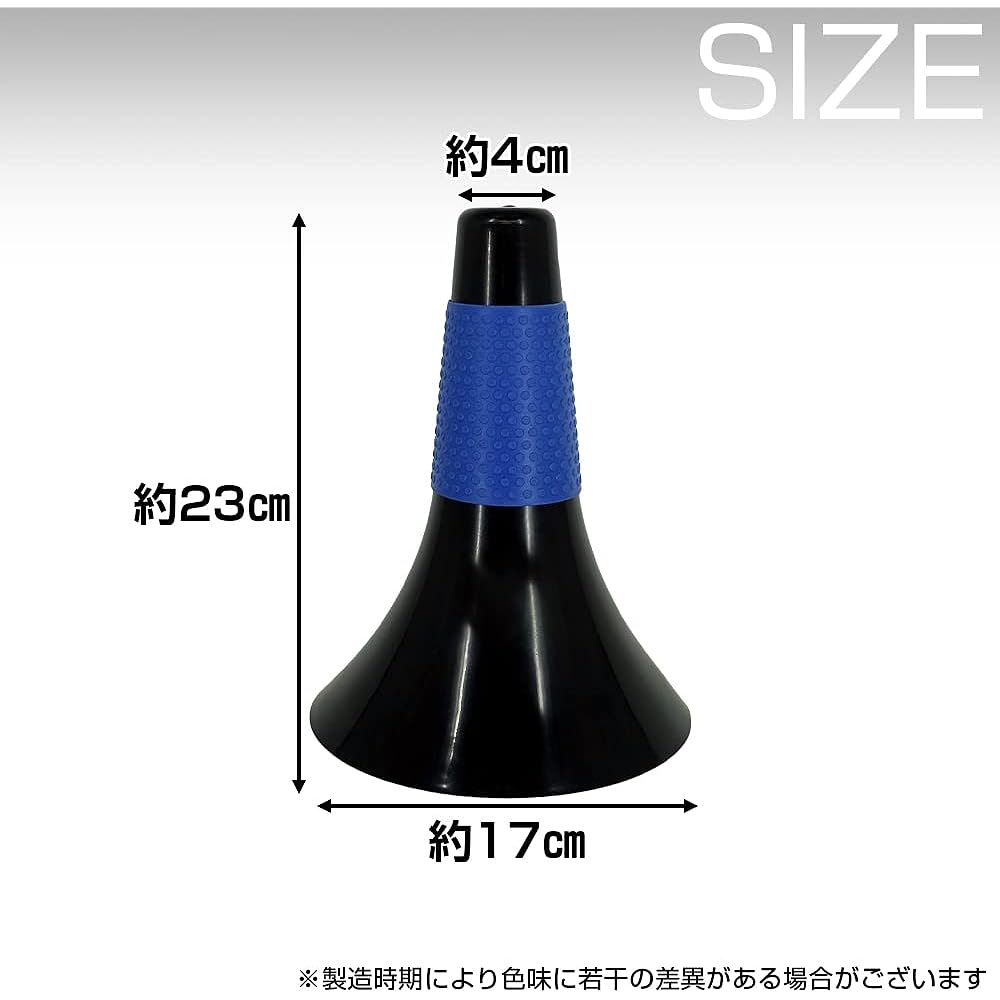 AINetJP Premium Dribbling Practice Lip Cone Basketball Soccer Impact Resistant Anti-Fall Stacking Set of 10