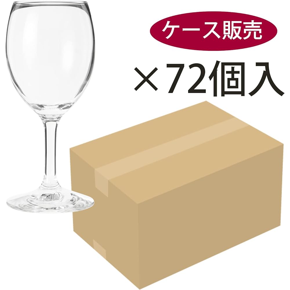 Toyo Sasaki Glass Wine Glass Lala Dishwasher Safe Made in Japan 165ml Unbreakable Set of 72 (Sold in Case) 32836HS