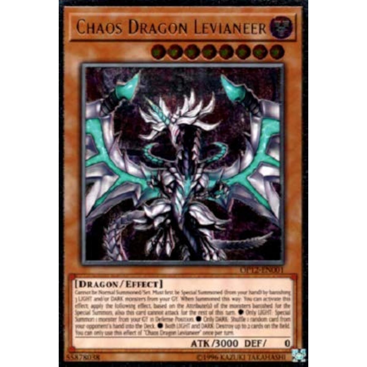 Chaos Dragon Levia-OP12-EN001-Ultimate Rare-Unlimited Edition.