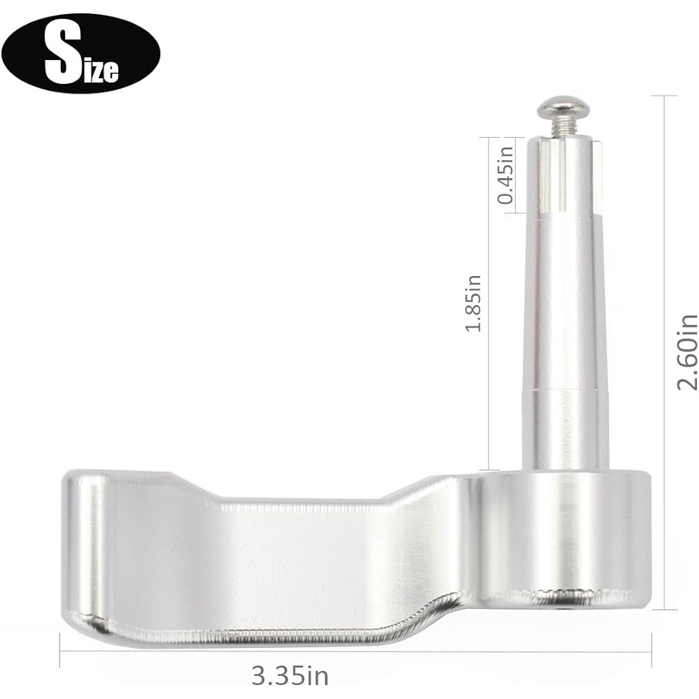 Thumb Throttle Lever for ATV Quad Polaris XP Scrambler Sportsman 570 550 850 Models Silver KA004-3