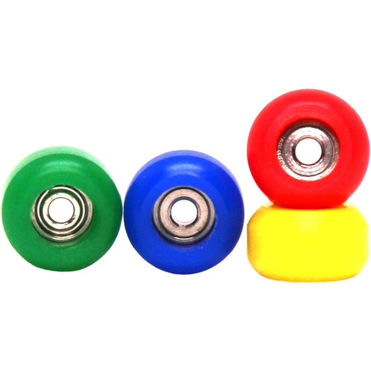 Teak Tuning CNC Polyurethane Fingerboard Bearing Wheels Firework Edition - Set of 4 Wheels - Durable Material with Hard Durometer
