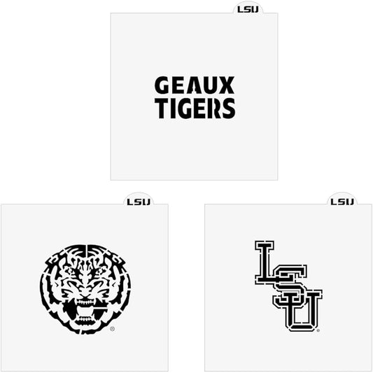 U-Stencil LSU Culinary Stencil Combo B 3 Pack Officially Licensed LSUOOS-421