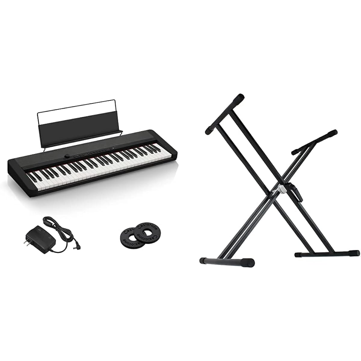 [Genuine Case Set] Casio (CASIO) Electronic Keyboard Casiotone CT-S1 WE + Genuine Soft Case SC-650B