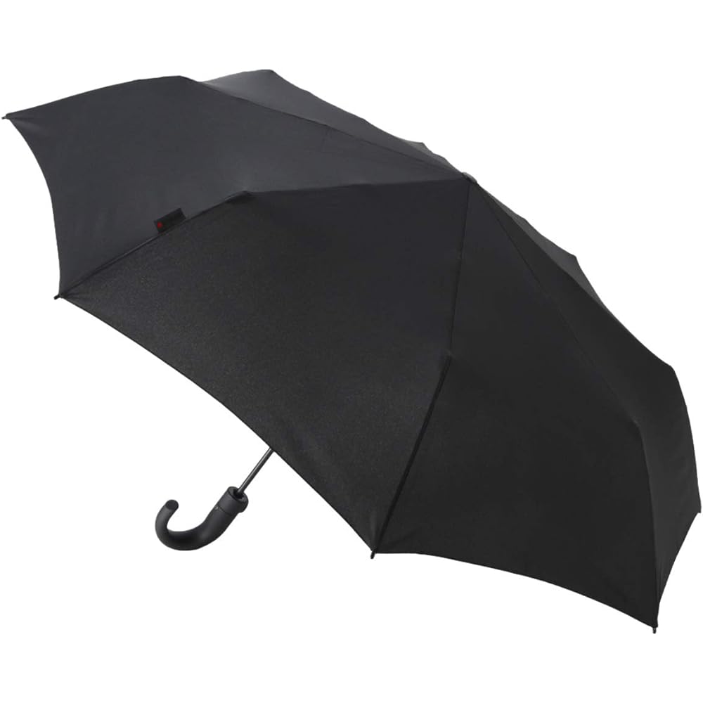 [Knirps] T280 Medium Duomatic Safety Crook Handle Black Folding Umbrella KNT280-1000
