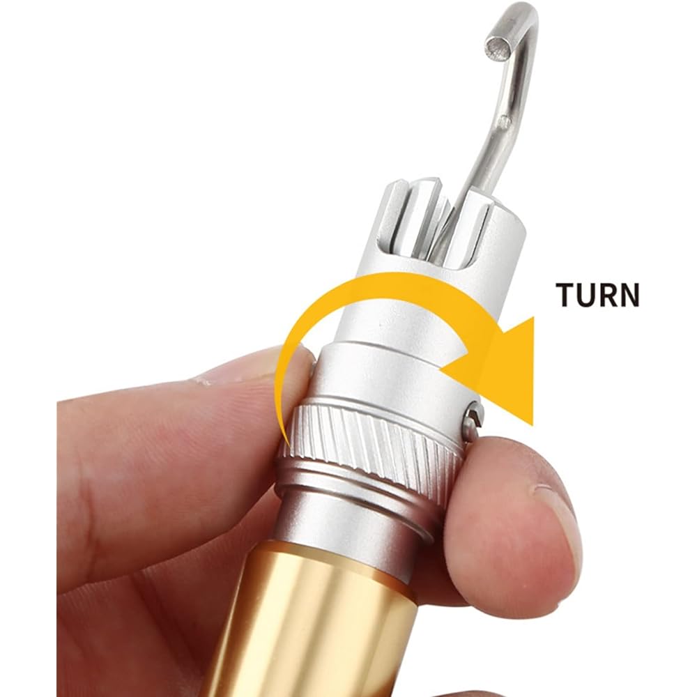 [IBUKI-STYLE] Hook Remover Fishing Hook Removal T-Shape Hook Releaser Telescopic Lightweight Fishing Rust Resistant Bass Rotating Hook