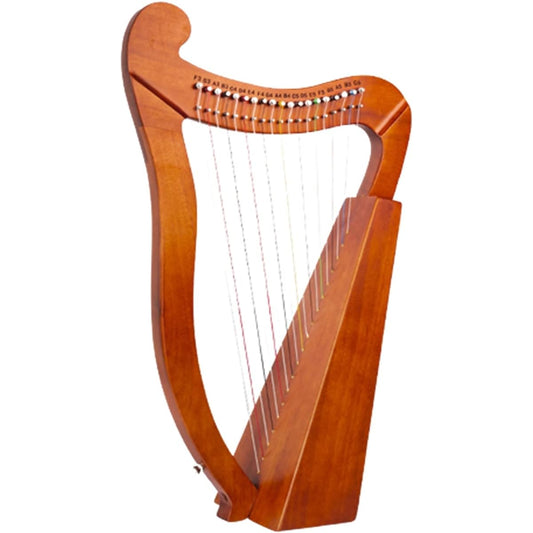 WowZza Single Board Harp 19 Notes Lyre Harp 15 Strings Lyre for Adults Students Stringed Instrument Lyre Harp for Beginners/19 Strings 4