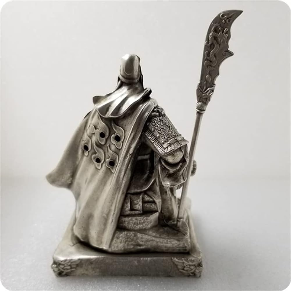 Romance of the Three Kingdoms Guan Yu Statue Guan Emperor Statue Guan Gong Statue Copper Bronze Statue Car Ornament Chinese Traditional Artwork Buddha Statue Guan Yu Deity Statue Samurai God Three Kingdoms Engi Guan Yuncho Guan Yu Seiryu Engetsu Sword Pr