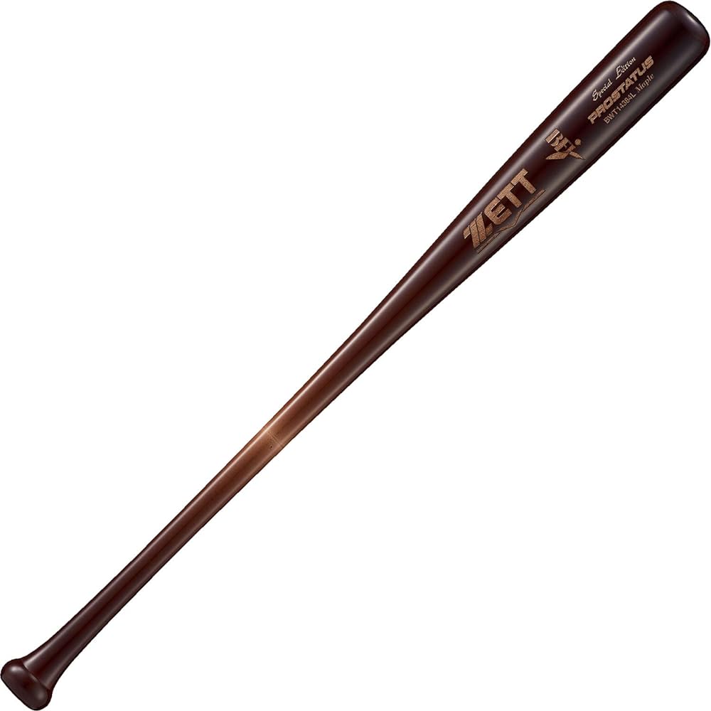 ZETT Hardball Baseball Bat Prostatus Wooden (North American Hard Maple) Professional Player Model 2023 Model Made in Japan BWT14384L