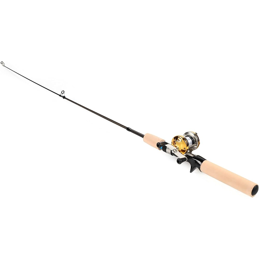 WATARI Fishing Rod Set/Bait Set/Compact Bait Rod Double Shaft Reel/Approx. 100cm Hole Fishing Burakuri Exploration/Saltwater Compatible Rod and Reel Case Included
