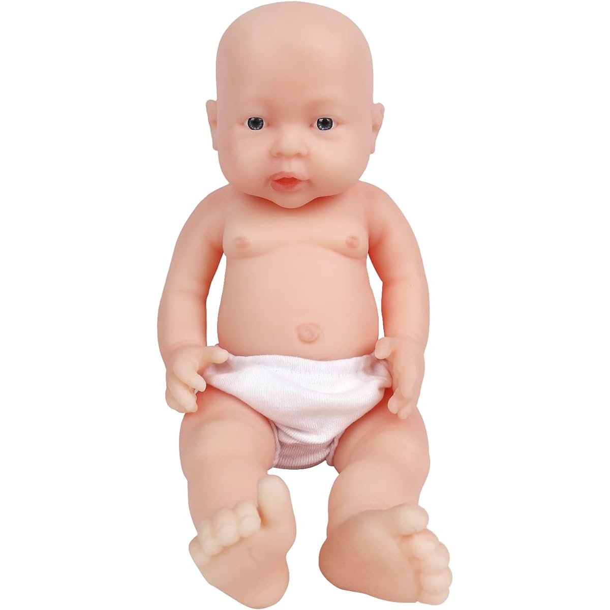 Vollence 16 inch Full Body Silicone Reborn Baby Doll Boy Platinum Silicone Doll Lifelike Newborn Baby Doll